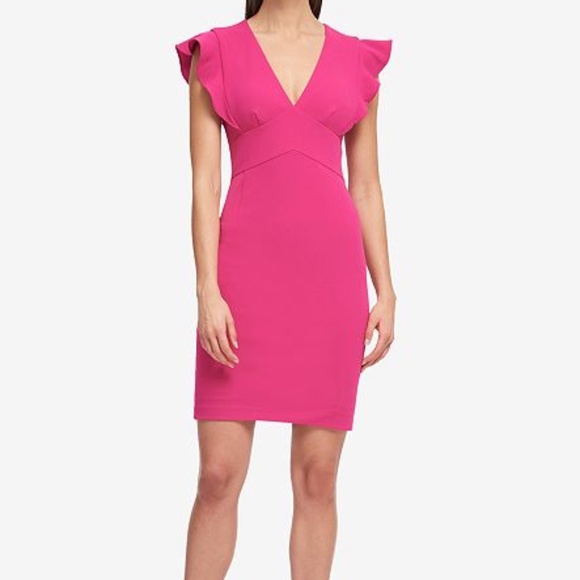 Nwt Dkny Magenta Sheath Dress 